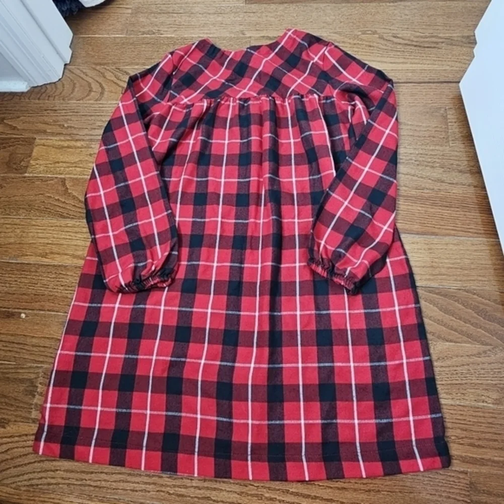 Disney Parks 9/10 Minnie Mouse Long Christmas Nightgown Pajamas‎ Ruffles Gown